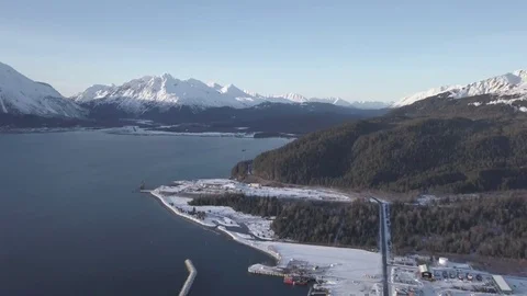 Harbor and shipyard views of Alaska Stock Footage 103547222