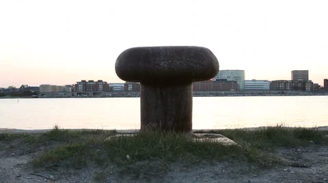 Harbor and sunset 库存影片 3322068