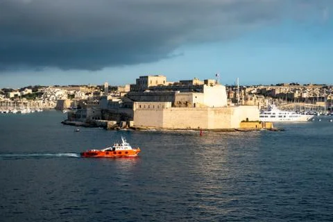 Harbor bay in Malta Stock Photos