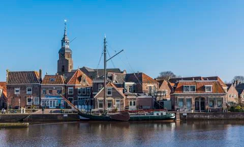 Harbor of Blokzijl Stock Photos