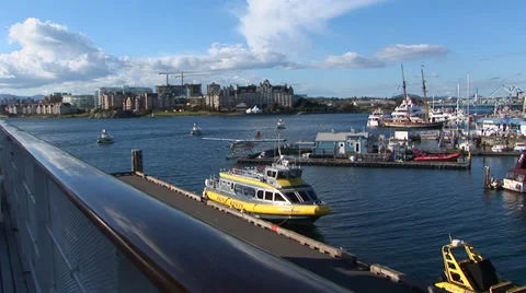 Harbor with Boats Stock Footage 33604642