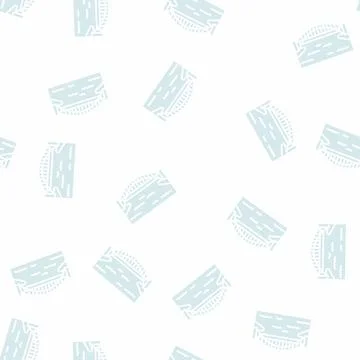Harbor bridge glyph seamless pattern Stock Illustration