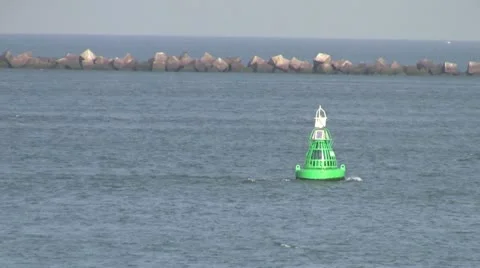 Harbor buoy Video stock 12425244