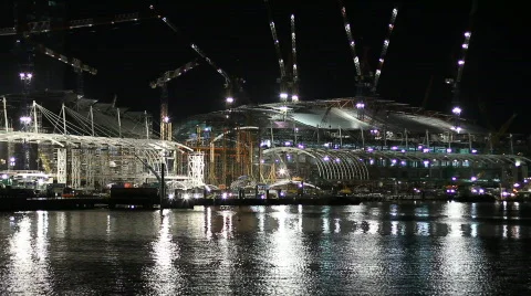 Harbor Construction Site Stock Footage 644573