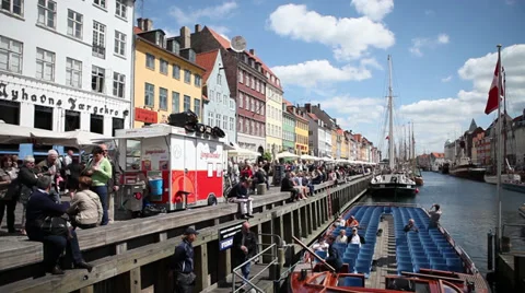 Harbor Copenhagen Stock Footage 39072897