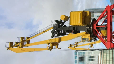 Harbor Crane - vertical TL Stock-Footage 1102167