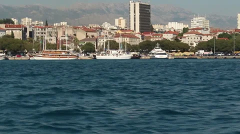 Harbor in Croatia Stock Footage 33033857
