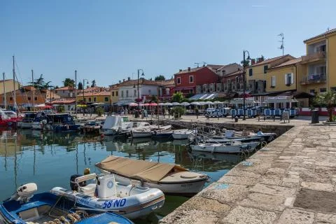 Harbor in Croatia Stock Photos