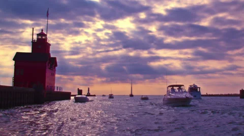 Harbor cruise HD Stock Footage 34414660