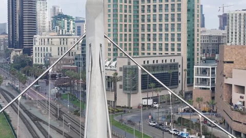 Harbor Drive Footbridge Stock Footage 301875617
