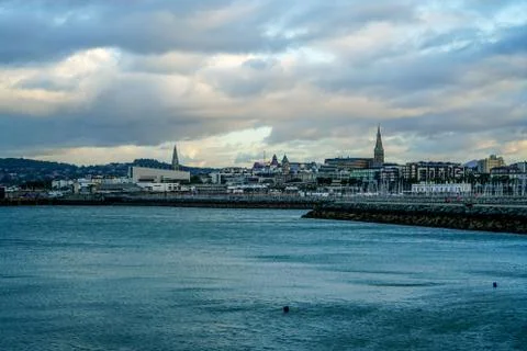 The Harbor in Dublin Stock Photos