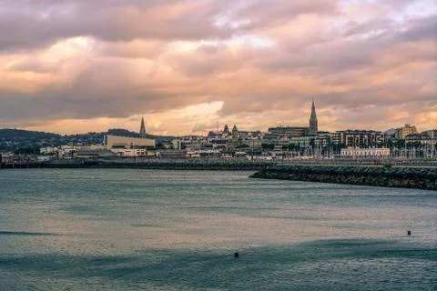 The Harbor in Dublin Stock Photos