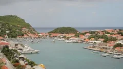 Luxury Shopping in Gustavia Saint Barthe, Stock Video