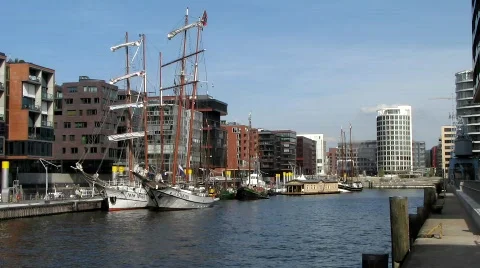 Harbor Hamburg Stock Footage 700960