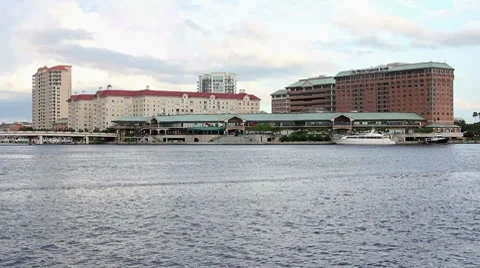 Harbor Island, Tampa Wide Shot Stock Footage