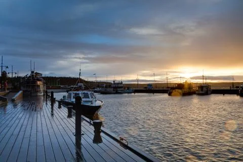 Harbor of lahti Stock Photos