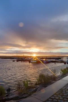 Harbor of lahti Stock Photos