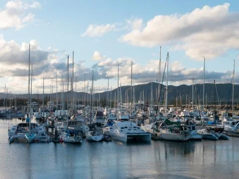 Harbor landscape Stock Photos