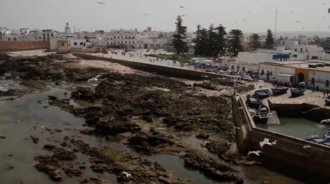 Harbor in Morocco Video stock 52934206