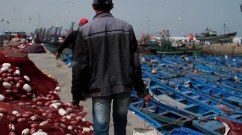 Harbor in Morocco Vidéo 52934240