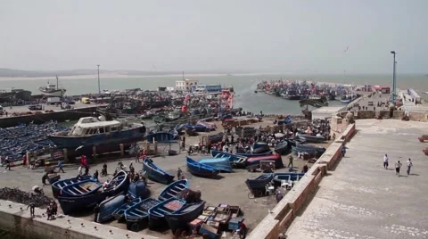 Harbor in Morocco Vidéo 52934435