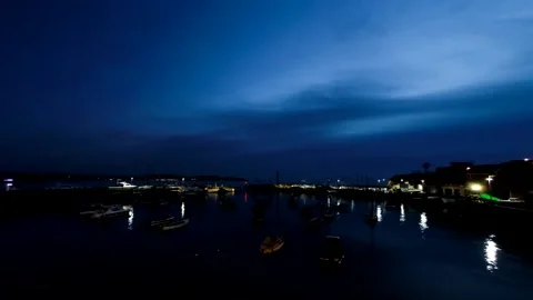 Harbor in Paignton at dawn. Vídeos de archivo 138510856