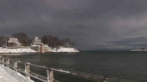 Harbor Pan  Stock Footage 888572