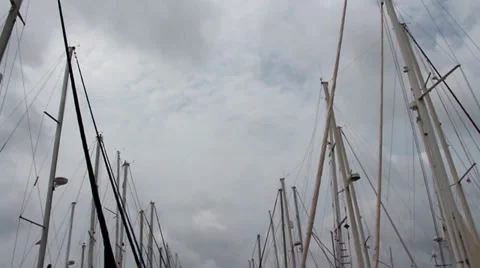 HARBOR PANNING VIEW Stock Footage 34219607