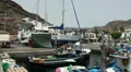 Harbor panorama fisherman village Puerto de Mogan HD Footage