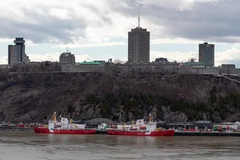 Harbor of Quebec Stock Photos