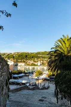 Harbor of Rab Stock Photos
