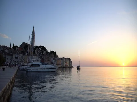 Harbor of Rovinj 4K Stock Footage 69813986
