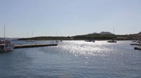 Harbor in sardinia Vídeos de archivo 36267629
