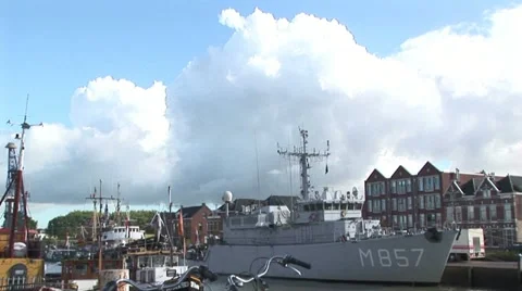 Harbor scene Stock Footage 20484410