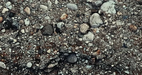 Harbor Shore Rocks Dot Pattern Effect Video stock 228962409