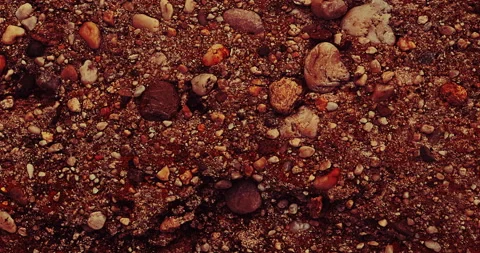 Harbor Shore Rocks Lava Effect Video stock 228962415