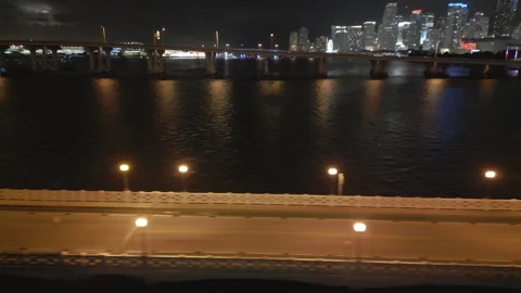 Harbor skyline Miami Stock Footage 280773198