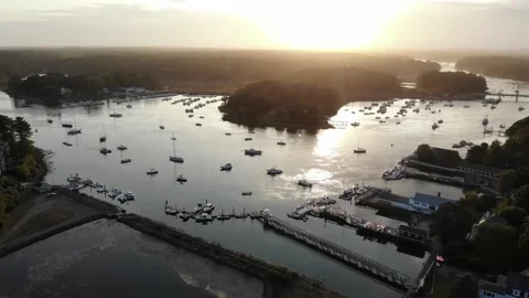 Harbor Sunset Video stock 145938303