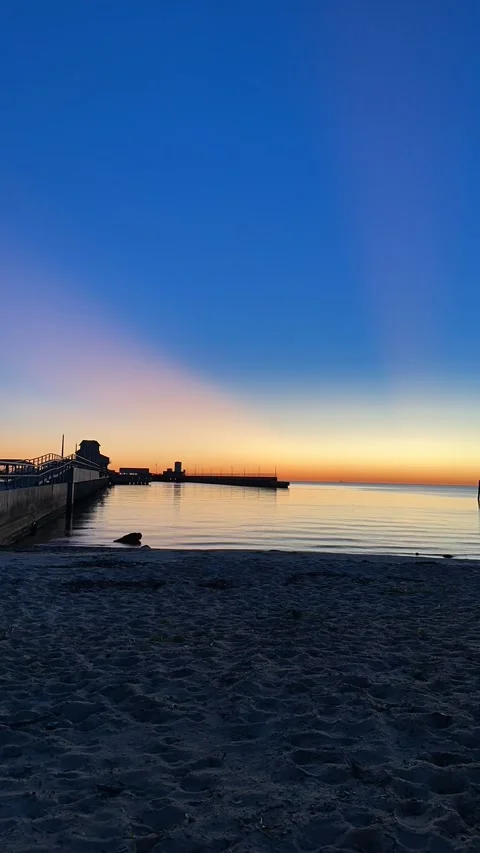 Harbor sunset Timelapse Stock Footage 220700297