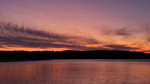 Harbor Sunset in Winter Video stock 227571224