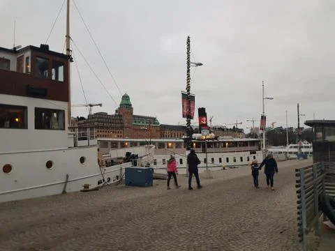 Harbor in Sweden Stock Photos