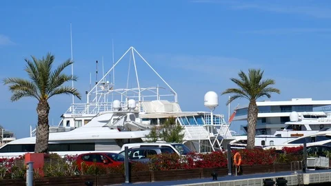 The Harbor of Valencia Stock Footage 85635002