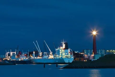 Harbor view in the netherlands Foto stock