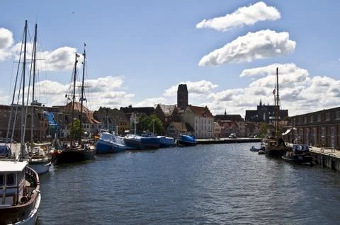Harbor of Wismar Stock-Fotos