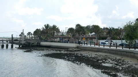 Harborside Port of St. Augustine, Florida, United States. Vidéo 116162601