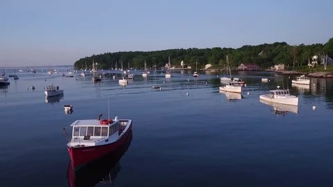 Harbour With Boats 2 Stock Footage 84709008