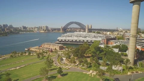 Harbour Bridge Barangaroo Stock Footage 74904312