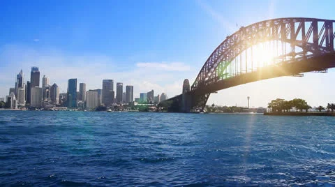 Harbour Bridge Sydney Stock Footage