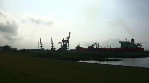 Harbour of Brunsbuettel Stock Footage 277441