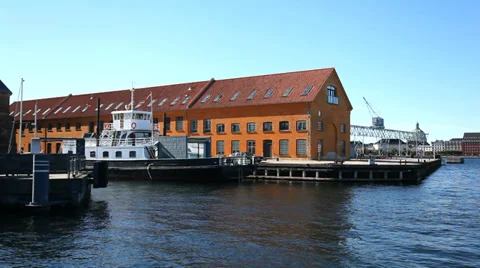 Harbour in Copenhagen Stock Footage 30459944